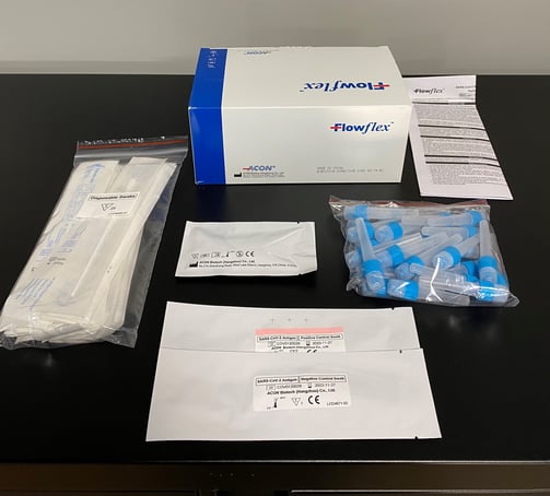 Flowflex Antigen Test Kit Contents (25x tests)